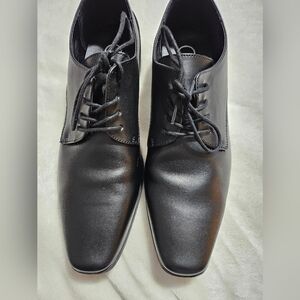 Calvin Klein Black Leather Oxfords